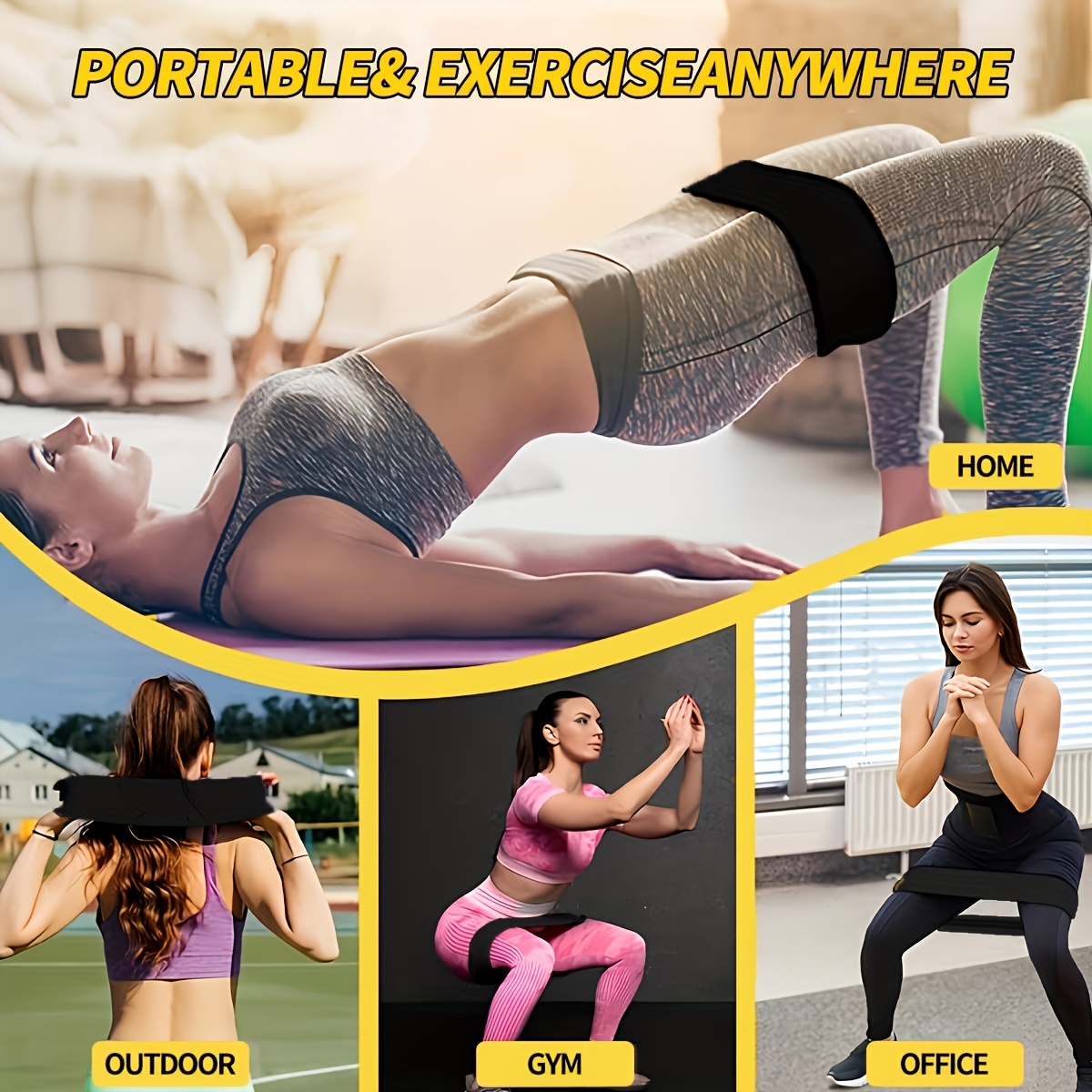 Set di 3 Fasce Elastiche di Re - Pilates Yoga Home Workout recensione e prezzo